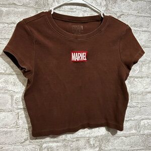 Light Brown Marvel Crop Top